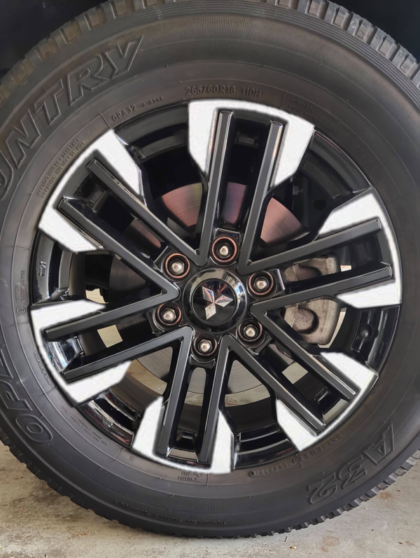 Pajero Sport QF Partial Wheel Decal - Image 2